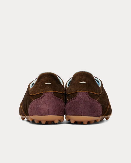 Maison Margiela Sprinters Suede Brown Shade / Mauve Low Top Sneakers - 3