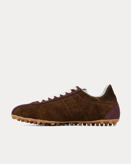 Maison Margiela Sprinters Suede Brown Shade / Mauve Low Top Sneakers - 4