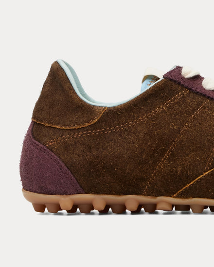 Maison Margiela Sprinters Suede Brown Shade / Mauve Low Top Sneakers - 5