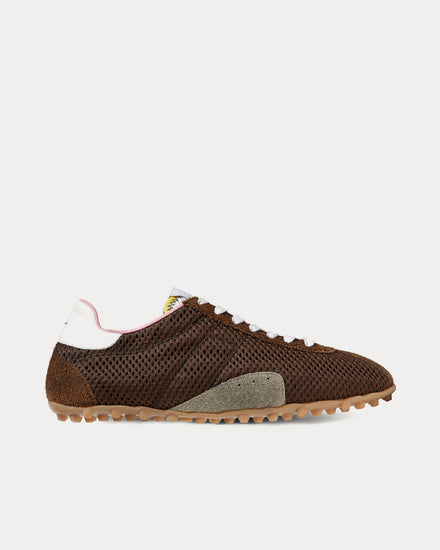 Maison Margiela Sprinters Mesh Brown Low Top Sneakers - 1