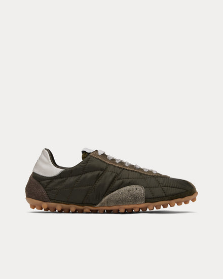 Maison Margiela Sprinters Dark Green / White Low Top Sneakers - 1