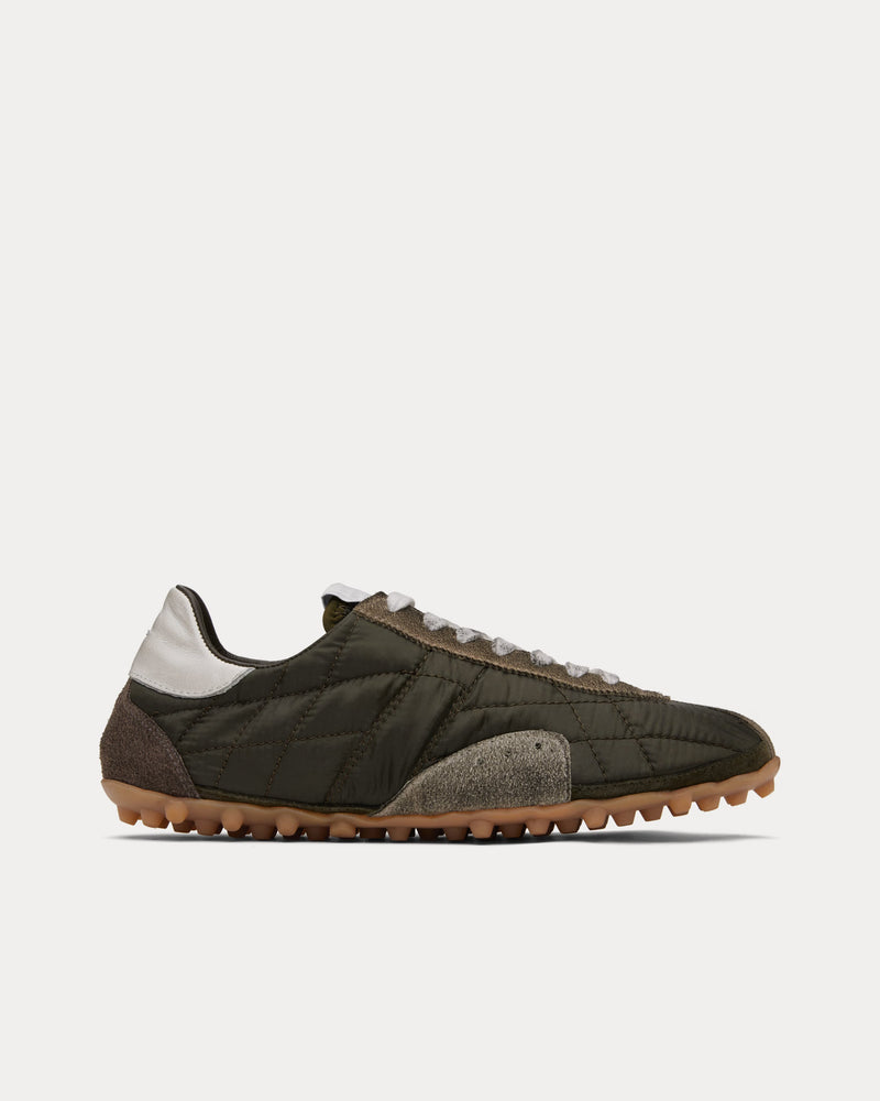 Maison Margiela Sprinters Dark Green / White Low Top Sneakers - 1