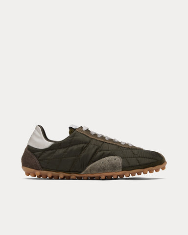 Maison Margiela Sprinters Dark Green / White Low Top Sneakers
