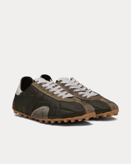 Maison Margiela Sprinters Dark Green / White Low Top Sneakers - 3