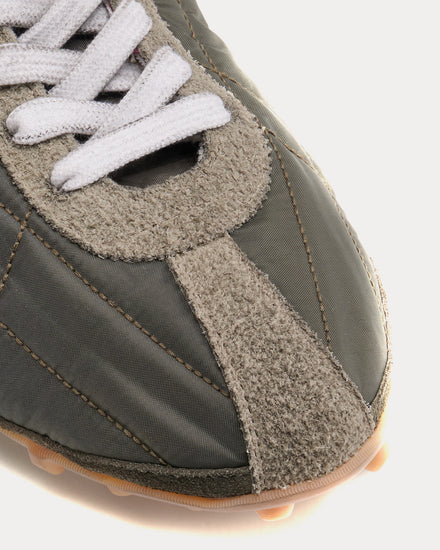 Maison Margiela Sprinters Dark Green / White Low Top Sneakers - 5