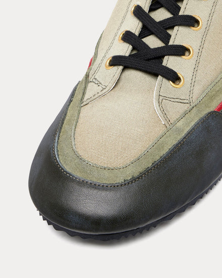 Maison Margiela Traveler Military Green Low Top Sneakers - 5