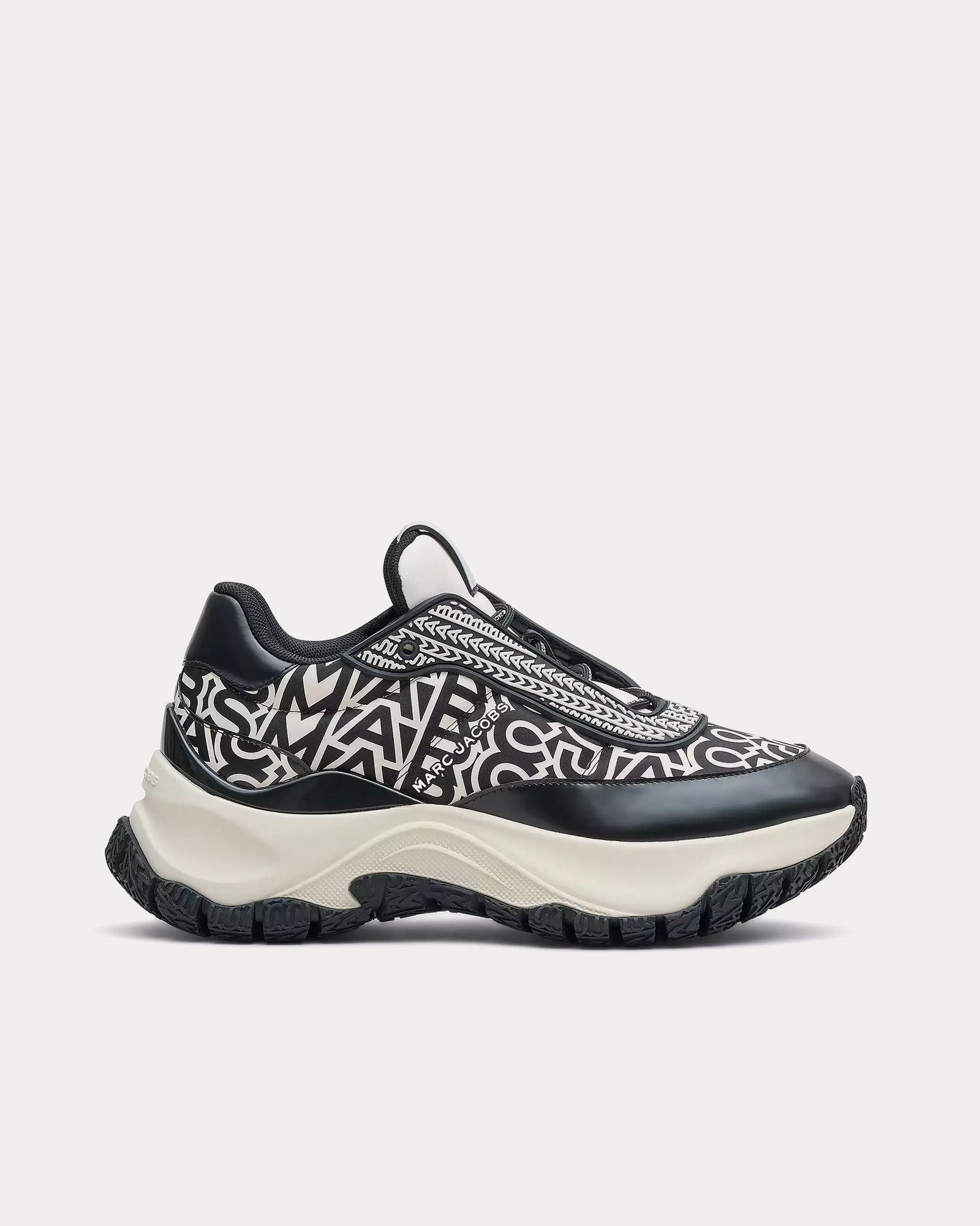 Marc Jacobs - The Monogram Lazy Runner Black / White Low Top Sneakers