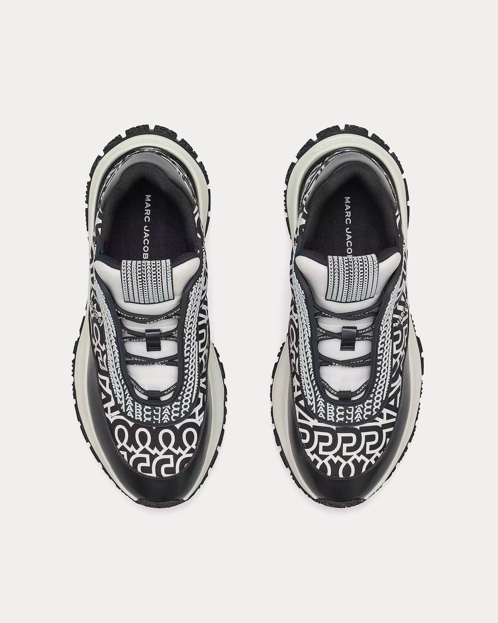Marc Jacobs - The Monogram Lazy Runner Black / White Low Top Sneakers
