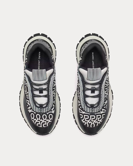 Marc Jacobs The Monogram Lazy Runner Black / White Low Top Sneakers - 2