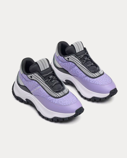 Marc Jacobs The Monogram Lazy Runner Purple / Multi Low Top Sneakers - 3