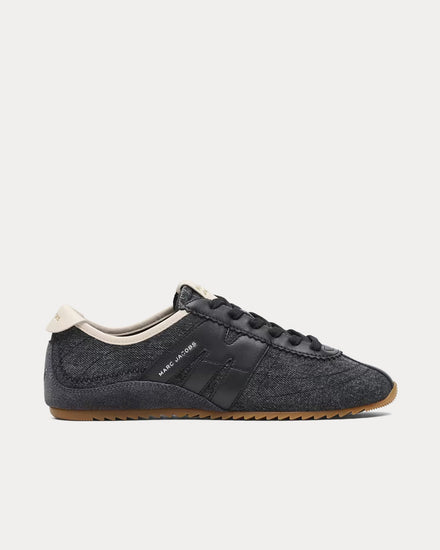Marc Jacobs The Denim 400 Bleecker Runner Black Low Top Sneakers - 1