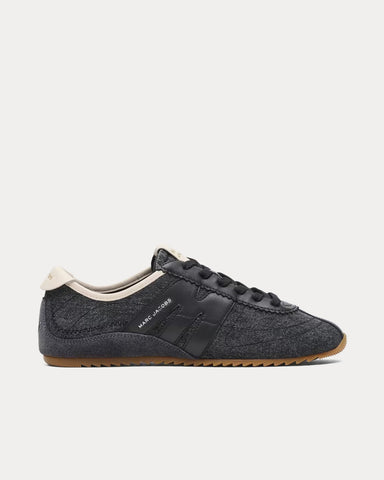Marc Jacobs The Denim 400 Bleecker Runner Black Low Top Sneakers