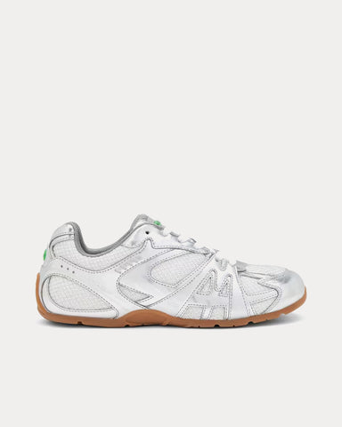 Marc Jacobs The Metallic 72 Spring Silver Low Top Sneakers