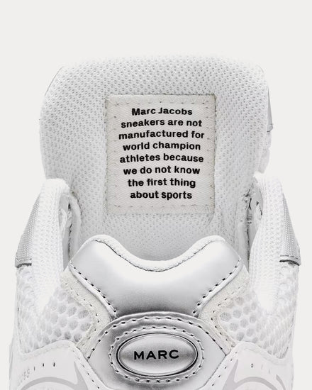 Marc Jacobs The Metallic 72 Spring Silver Low Top Sneakers - 5