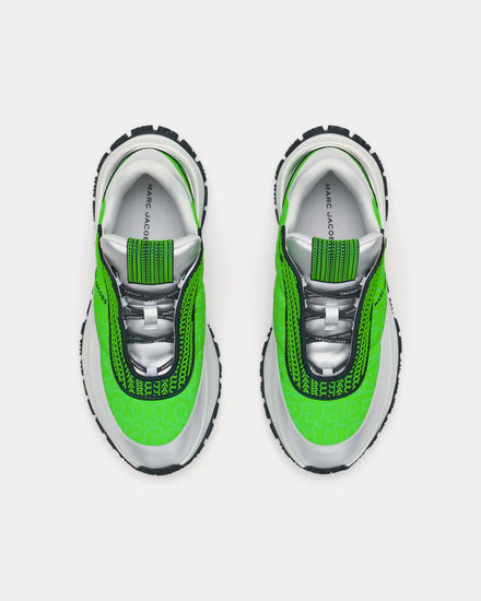 Marc Jacobs The Monogram Lazy Runner Silver / Green  Low Top Sneakers - 2