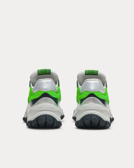 Marc Jacobs The Monogram Lazy Runner Silver / Green  Low Top Sneakers - 4