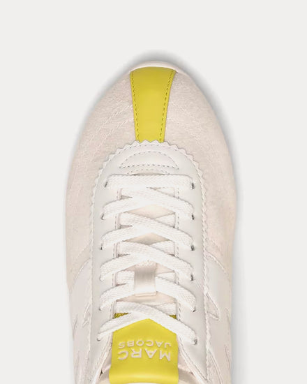 Marc Jacobs The 400 Bleecker Runner Brushed Satin Buttermilk / Multi Low Top Sneakers - 6