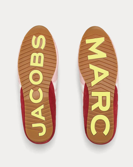 Marc Jacobs The 400 Bleecker Runner Brushed Satin Strawberry / Multi Low Top Sneakers - 5