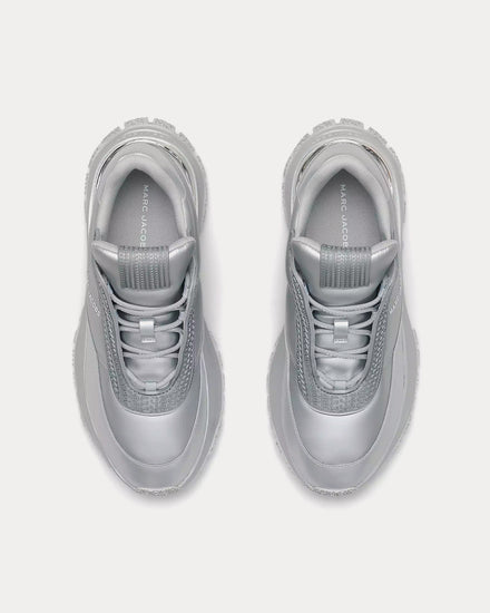 Marc Jacobs The Metallic Lazy Runner Silver Low Top Sneakers - 2
