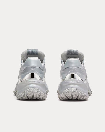 Marc Jacobs The Metallic Lazy Runner Silver Low Top Sneakers - 4