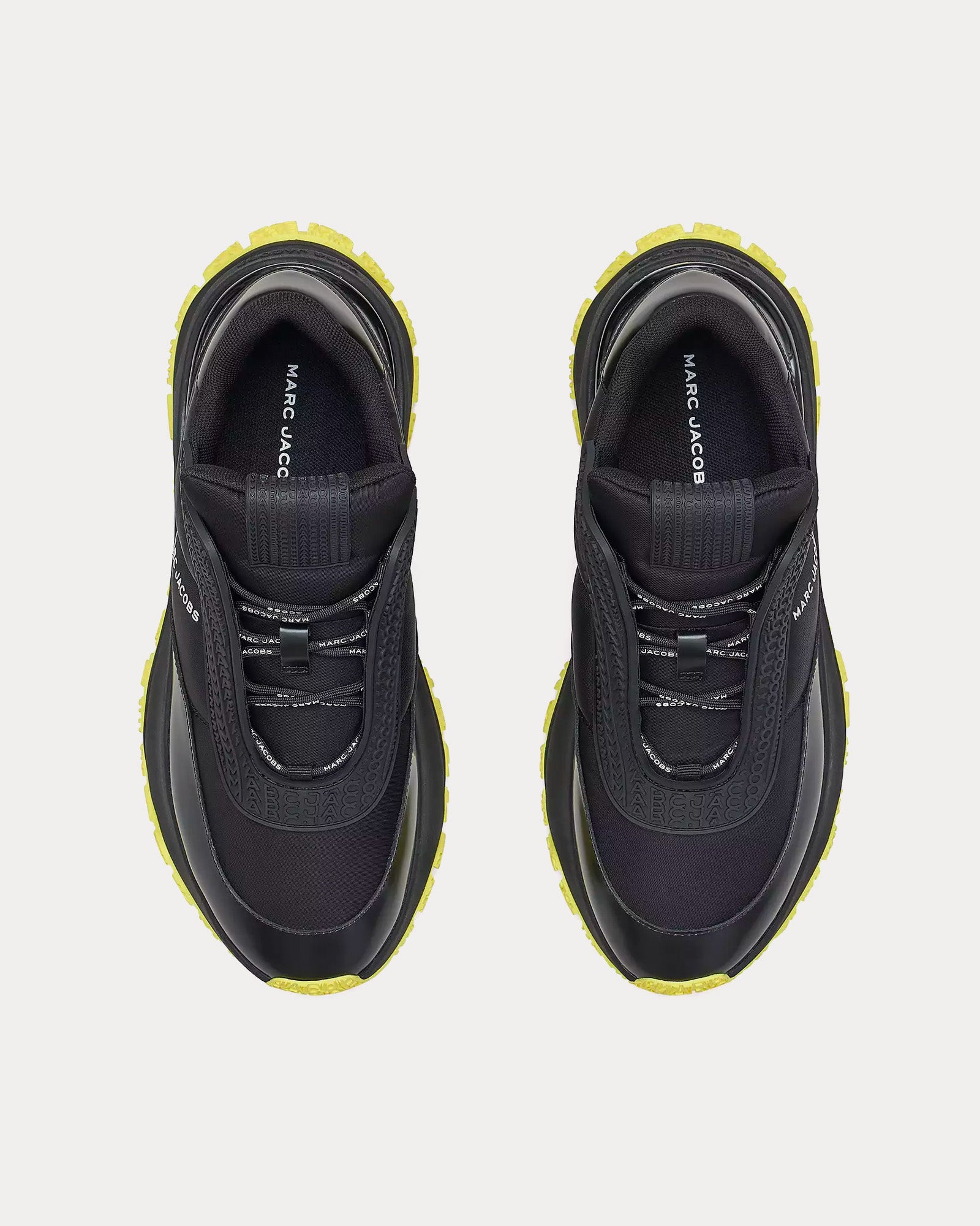 Marc Jacobs - The Lazy Runner Black / Yellow Low Top Sneakers