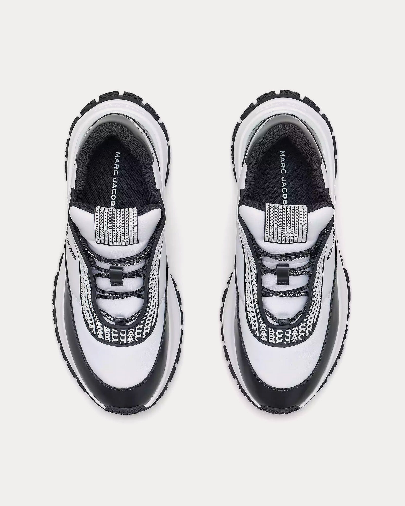 Marc Jacobs - The Lazy Runner White / Black Low Top Sneakers