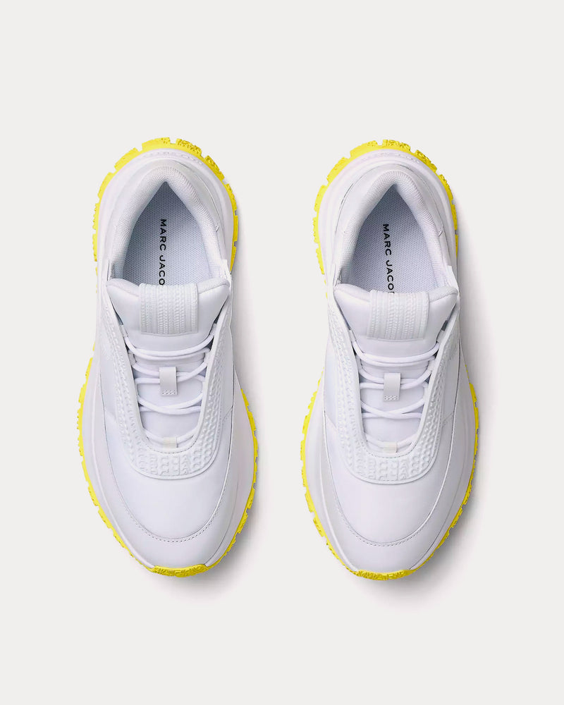 Marc Jacobs The Lazy Runner White / Yellow Low Top Sneakers - 2