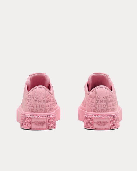 Marc Jacobs The Leather Sneaker Ribbon Pink Low Top Sneakers - 3