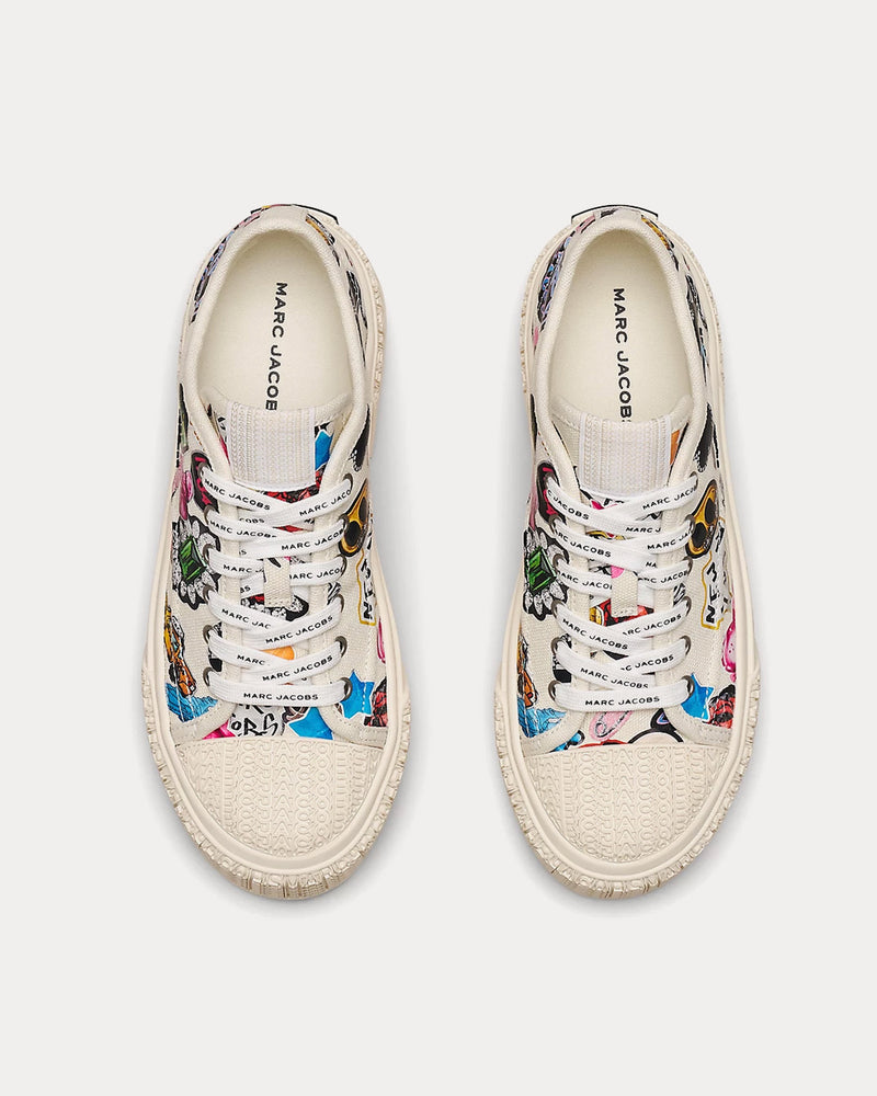 【関税込み】The Sneakers - Marc Jacobs - Cotton - White Marc Jacobs The Canvas Low-Top Sneakers | Neiman Marcus