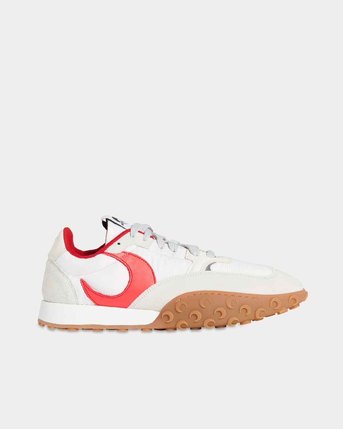 Marine Serre Unisex MS-Rise 22 Moonwalk White / Red Low Top Sneakers