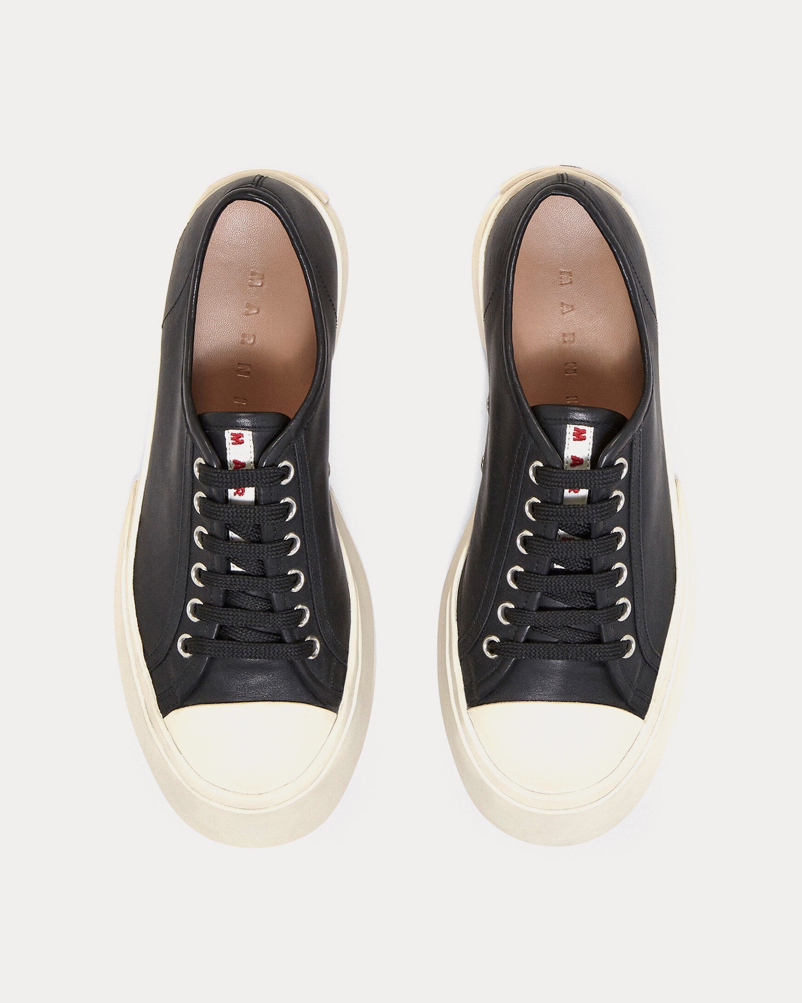 Marni - Pablo Leather Black Low Top Sneakers