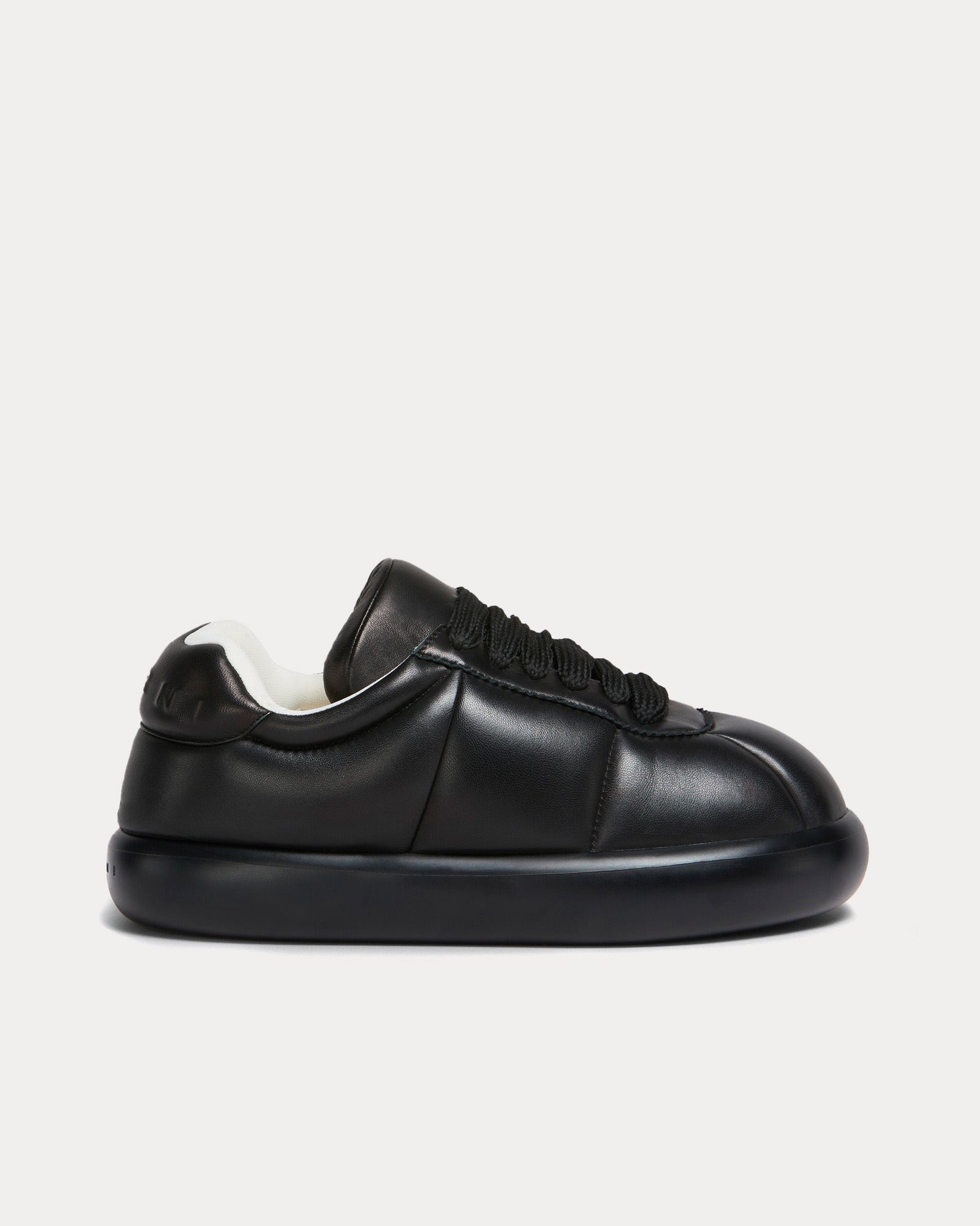 MARNI BigFoot 2.0 レザースニーカー Marni Men's Bigfoot 2.0 Leather Black Low Top Sneakers