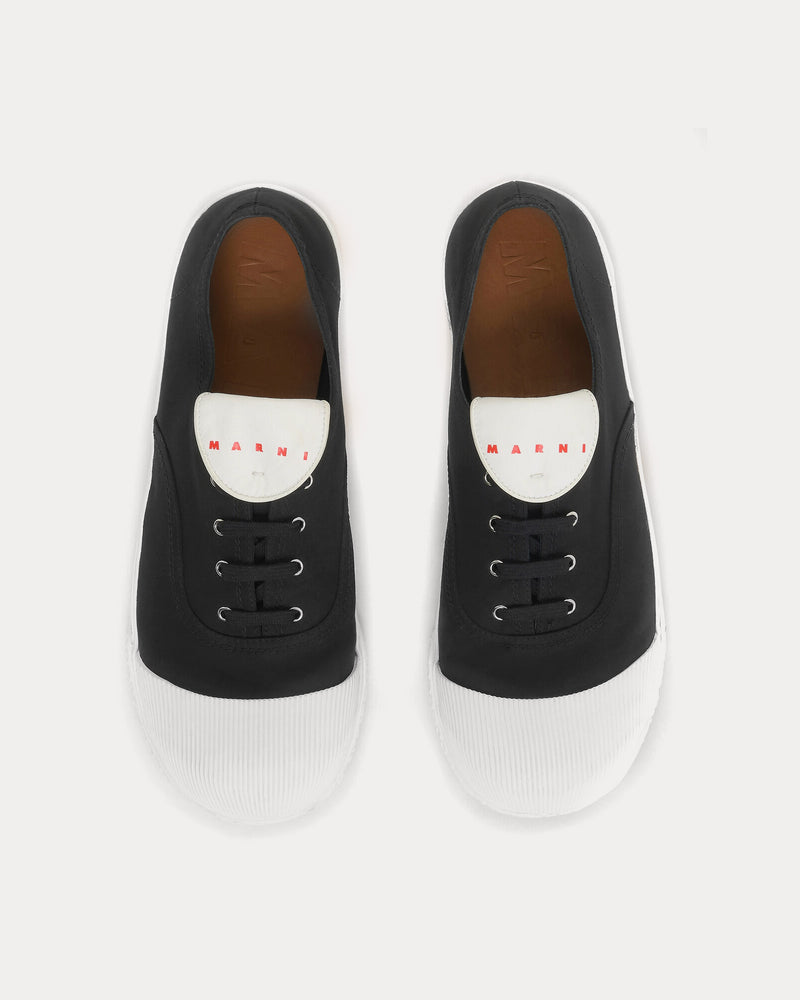 Marni New Wave Canvas Black Low Top Sneakers - 2