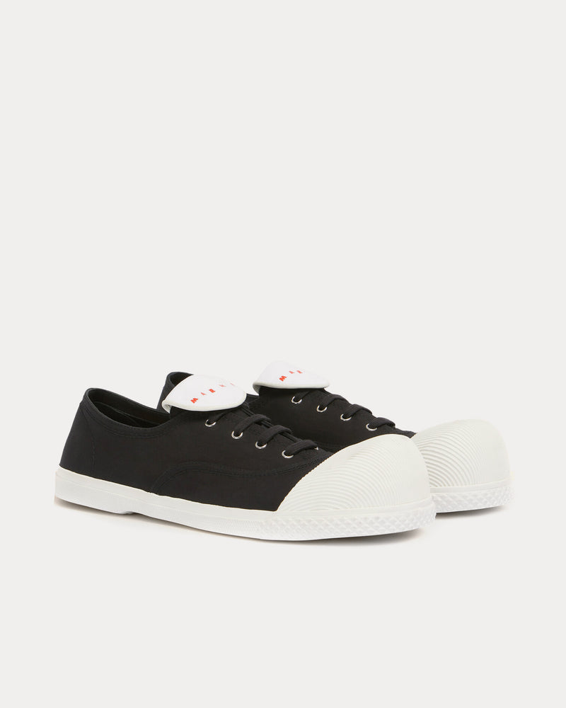 Marni New Wave Canvas Black Low Top Sneakers - 3
