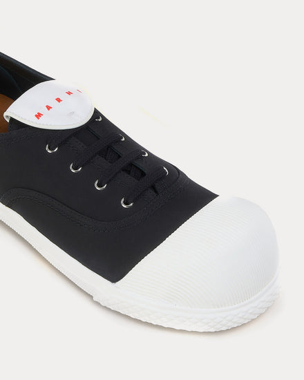 Marni New Wave Canvas Black Low Top Sneakers - 4
