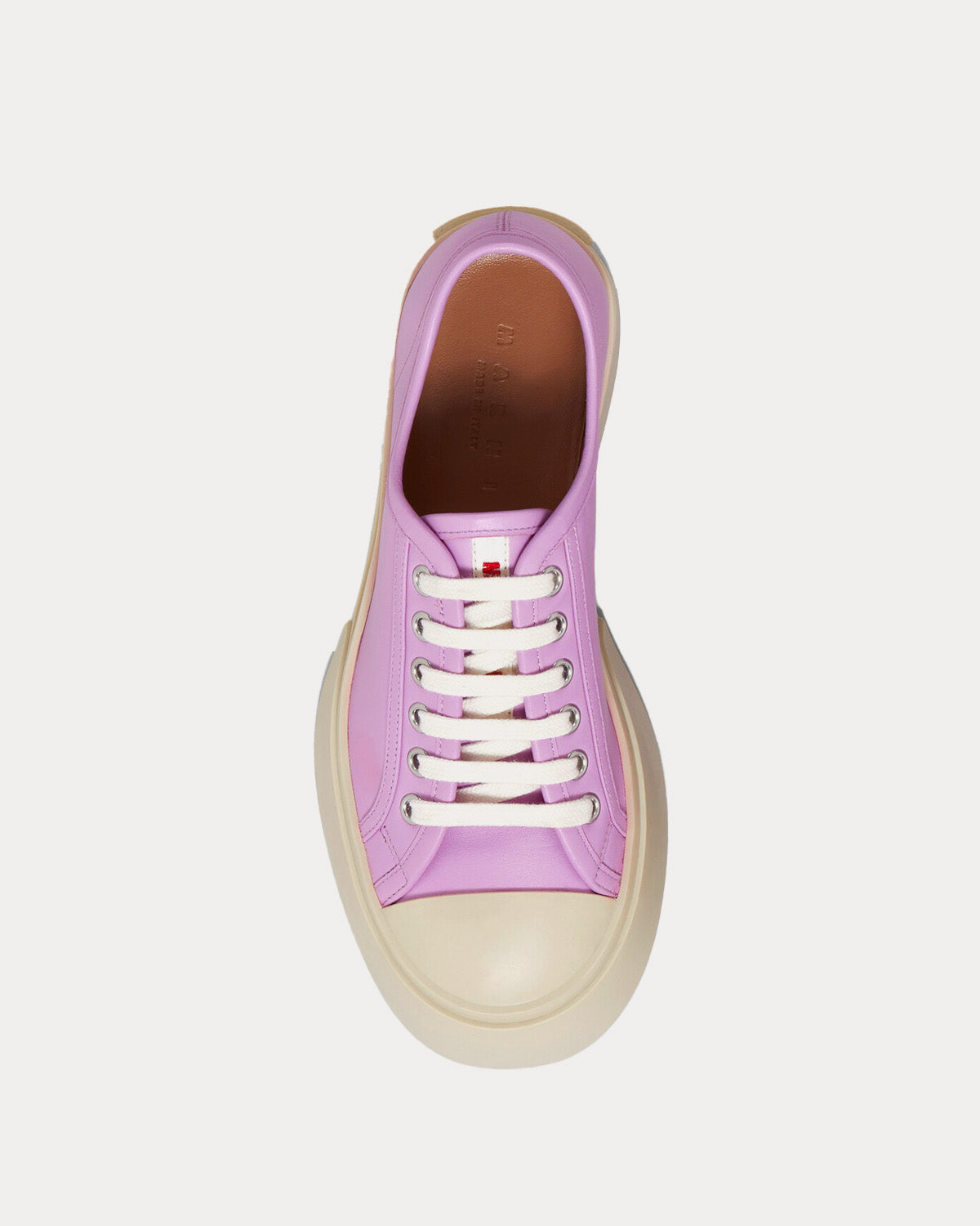 Marni - Pablo Leather Lilac Low Top Sneakers