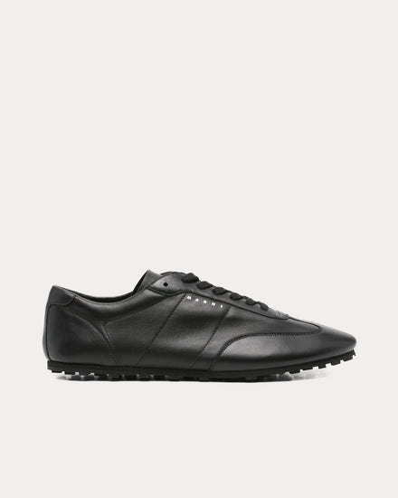 Marni Softy Soccer Leather Black Low Top Sneakers - 1