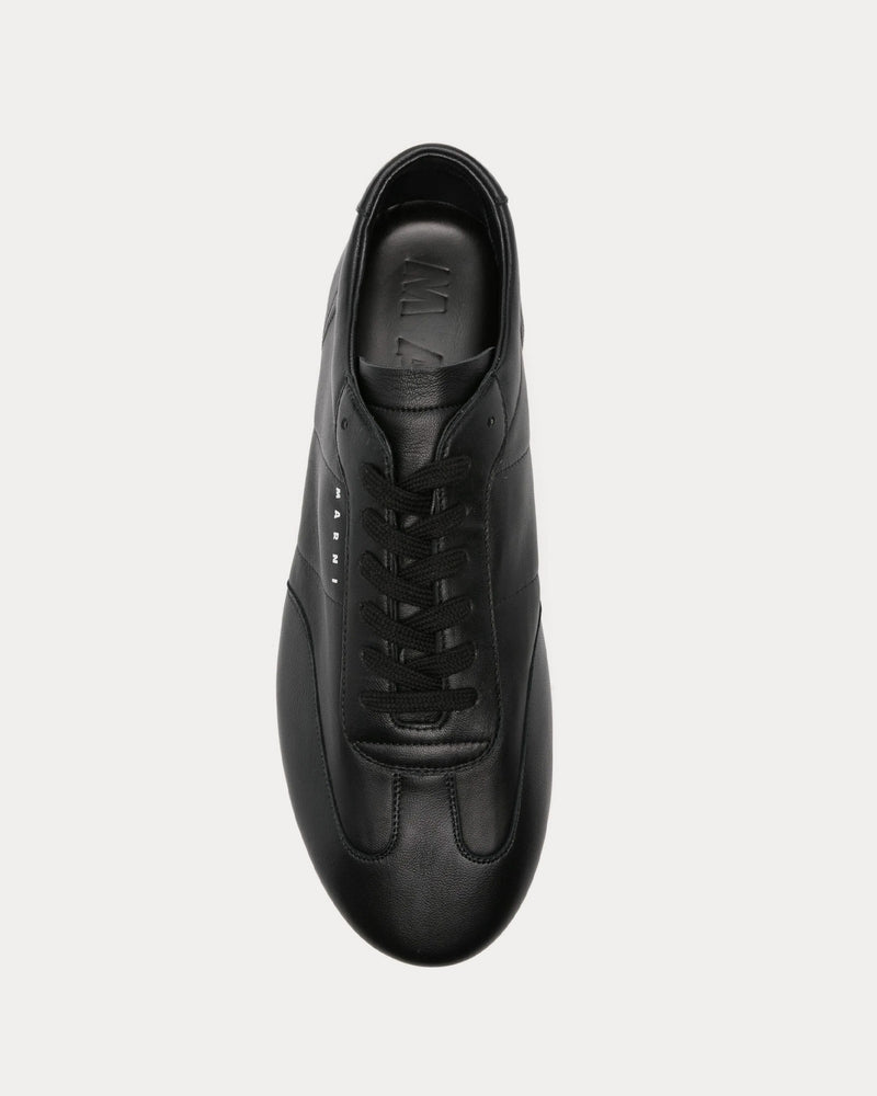 Marni Softy Soccer Leather Black Low Top Sneakers - 2