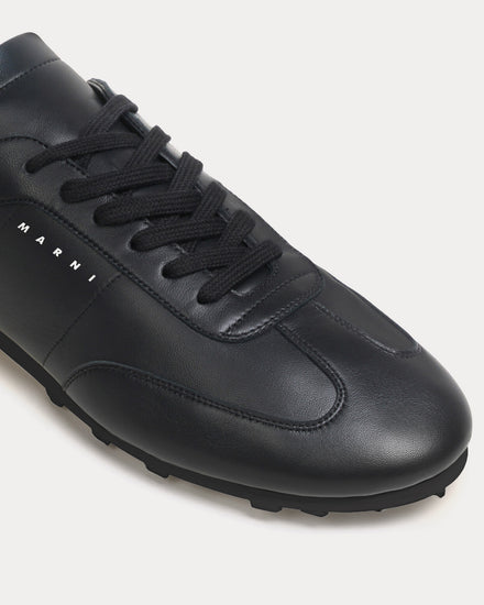 Marni Softy Soccer Leather Black Low Top Sneakers - 5