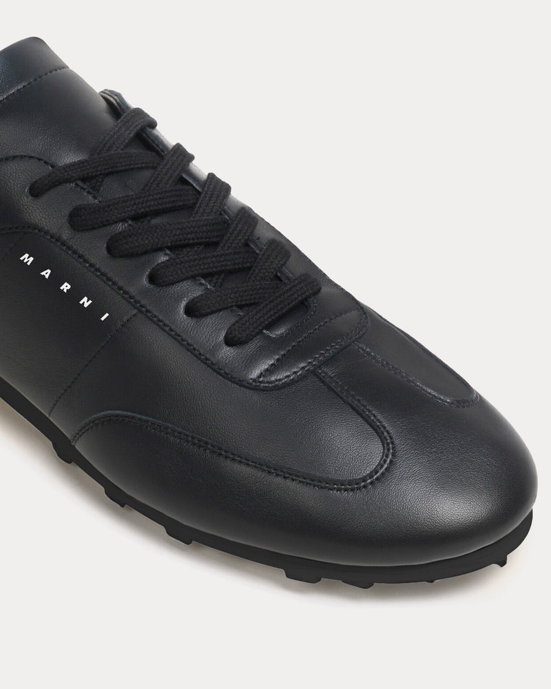 Marni Softy Soccer Leather Black Low Top Sneakers - 5