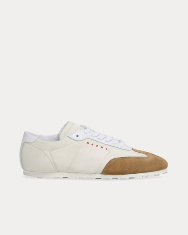 Marni Softy Soccer Off White Low Top Sneakers