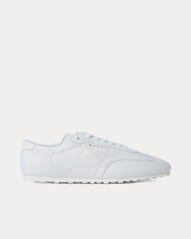 Marni Softy Soccer Leather White Low Top Sneakers