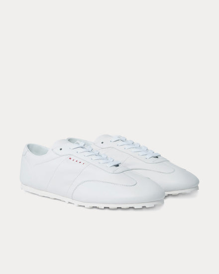 Marni Softy Soccer Leather White Low Top Sneakers - 2