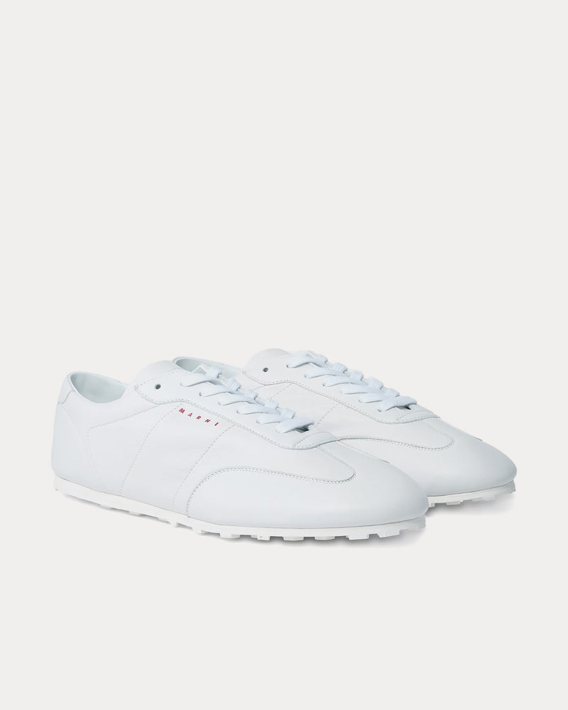 Marni Softy Soccer Leather White Low Top Sneakers - 2