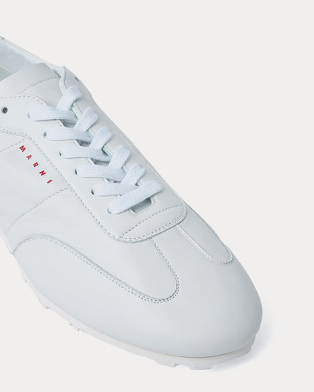 Marni Softy Soccer Leather White Low Top Sneakers - 3