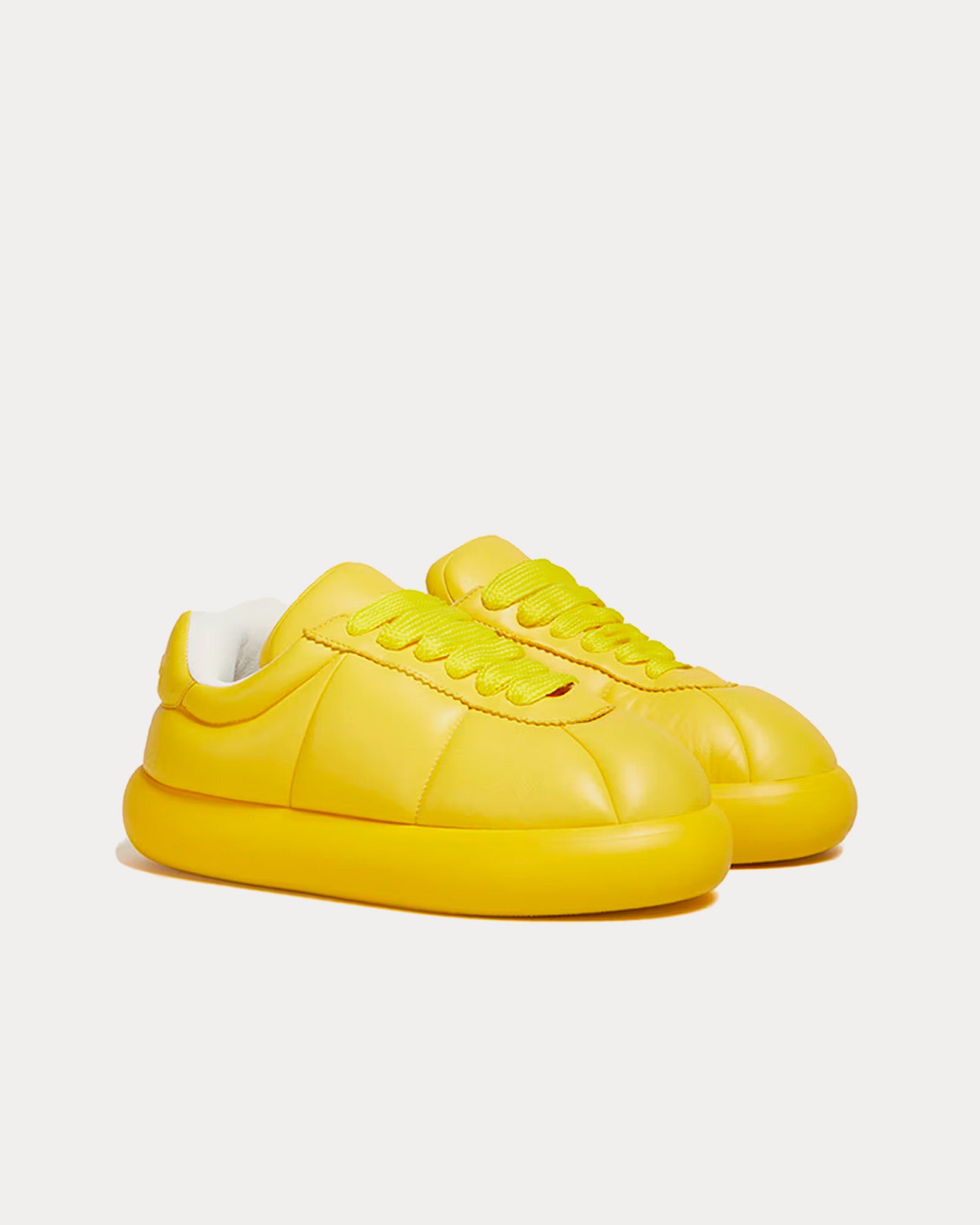 Marni - Bigfoot 2.0 Leather Yellow Low Top Sneakers