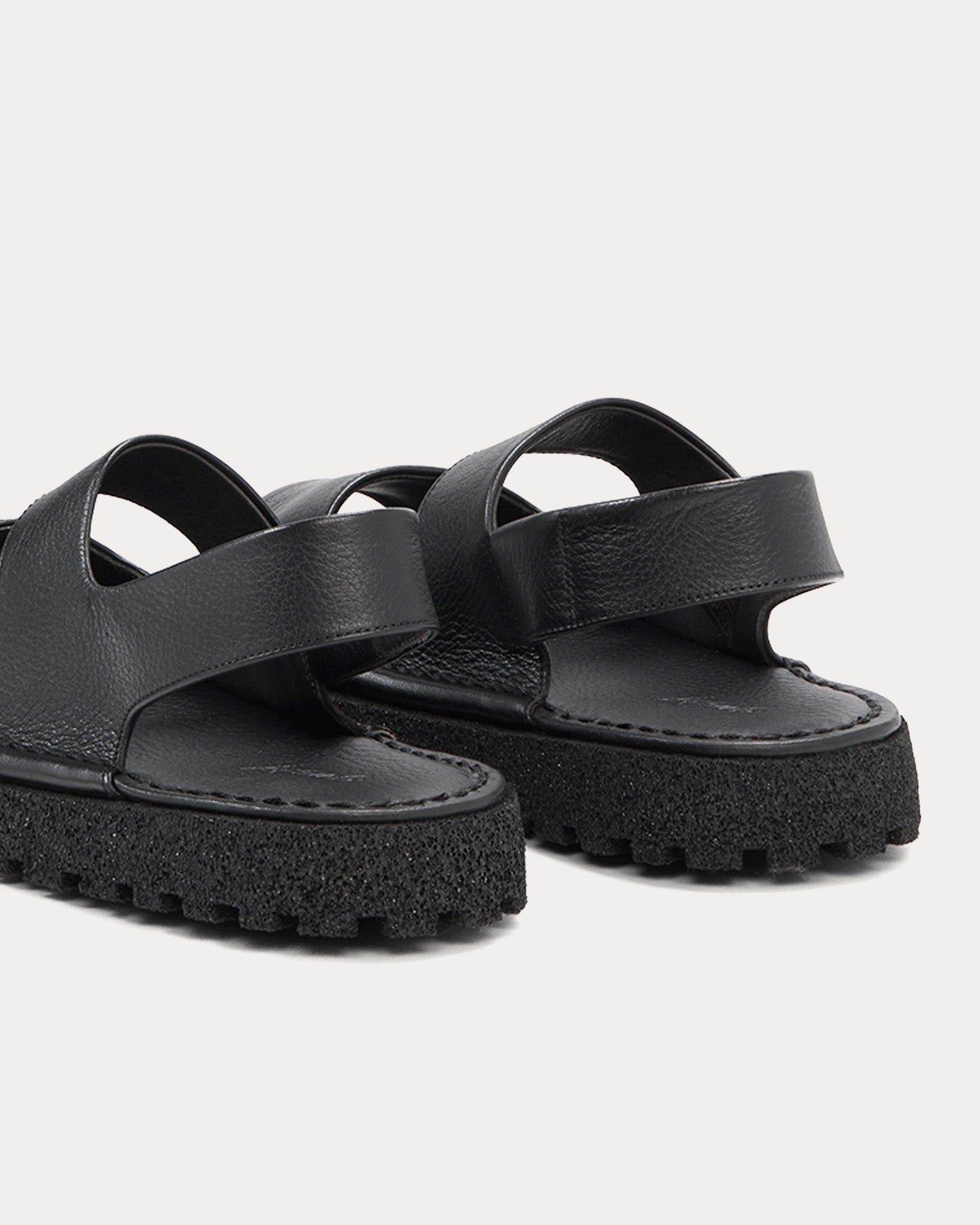 Marsell - Sanpomice Leather Black Sandals