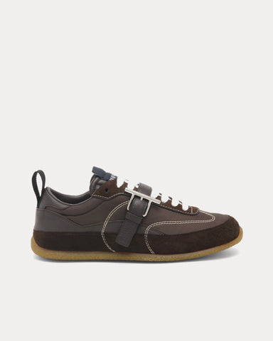 McQueen EC1 T-Bar Dark Brown Low Top Sneakers
