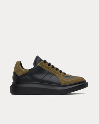 McQueen Oversized Retro Black / Khaki Low Top Sneakers
