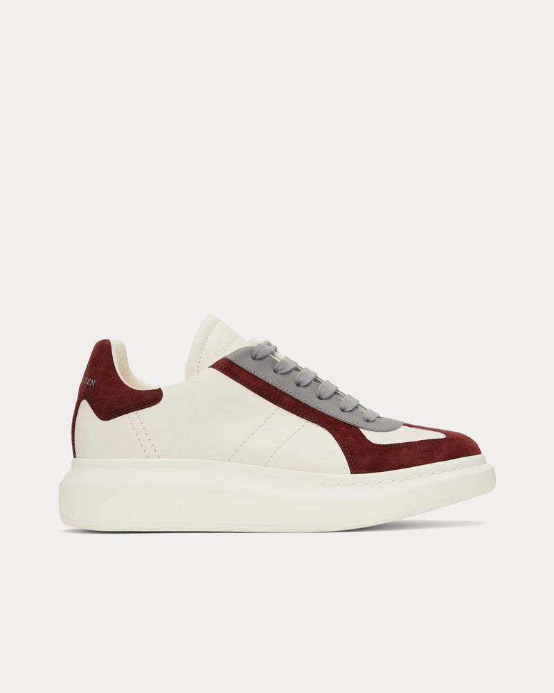 McQueen Oversized Retro Off White / Bordeaux / Grey Low Top Sneakers - 1